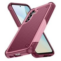TECH CIRCLE for Samsung Galaxy A03S 5G Slim Hybrid Case with Hinge Protection & Built-in Kickstand, Dual Layer Shockproof TPU Hard PC Back Cover Slim Protective Case for Samsung Galaxy A03S,Rose