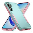 thumbnail image 1 of TECH CIRCLE for Samsung Galaxy A06 5G Rubber Hybrid Case Heavy-Duty Shockproof Drop Protection Anti-Scratch Dual Layer Light Slim Rugged Wireless Charging Support Cover for Women Men,H, 1 of 6