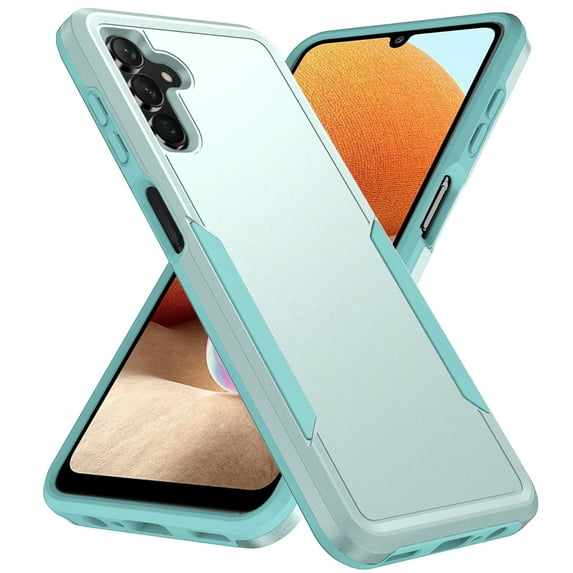 TECH CIRCLE for Samsung Galaxy A06 5G Rubber Hybrid Case Heavy-Duty Shockproof Drop Protection Anti-Scratch Dual Layer Light Slim Rugged Wireless Charging Support Cover for Women Men,Green