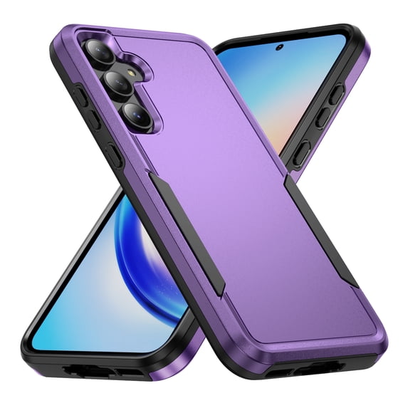 TECH CIRCLE for Samsung Galaxy A06 5G Rubber Hybrid Case Heavy-Duty Shockproof Drop Protection Anti-Scratch Dual Layer Light Slim Rugged Wireless Charging Support Cover for Women Men,K