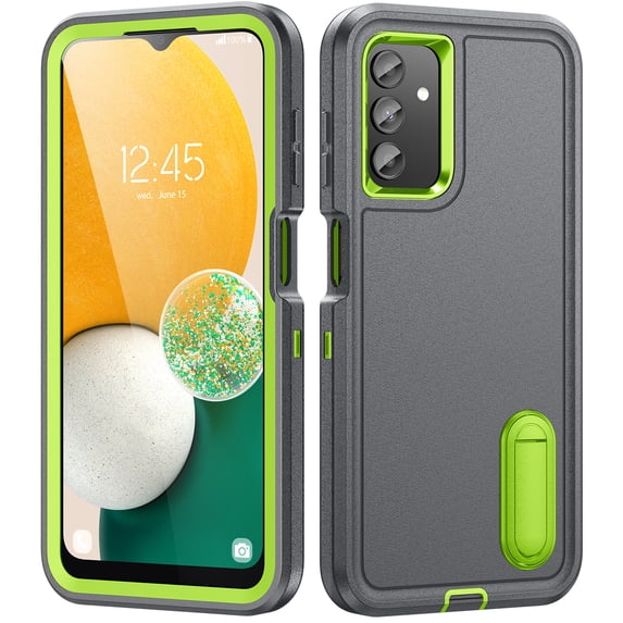 TECH CIRCLE for Samsung Galaxy A13 5G Case, Anti-Drop Hybrid Heavy Duty Protective Phone Cover Shockproof Rugged Military Bumper Tough Kickstand Cover for Samsung Galaxy A13 5G 6.5" 2021, Gray+Green