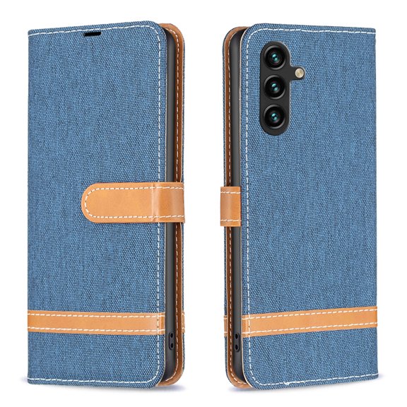 TECH CIRCLE For Samsung Galaxy A13 5G Wallet Case,Flip Folio Shockproof Protective Cover with Card Holder Kickstand Purse Wrist Strap Phone Case for Samsung Galaxy A13 5G 6.5" 2021,Darkblue