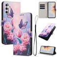 thumbnail image 1 of TECH CIRCLE for Samsung Galaxy A15 5G PU Leather Hybrid Wallet Case with 3 Credit Card Slot & 1 Cash Slot Flip Stand Magnetic Closure 3D Painted Full Body Shockproof Protective Cover,B, 1 of 10