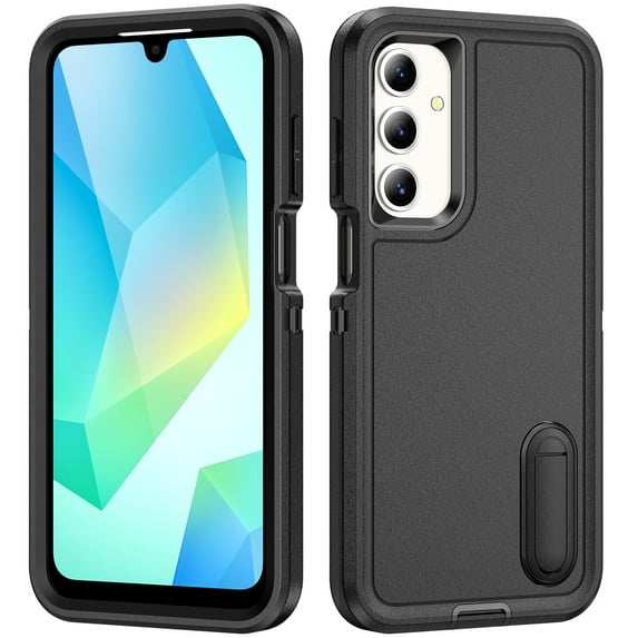 TECH CIRCLE for Samsung Galaxy A15 Hybrid Case with KickStand,Heavy Duty Protection Shockproof/Dustproof/Drop Proof Anti-Scratch Slim Protective Durable Case Hard Cover for Women Men,K