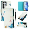 thumbnail image 1 of TECH CIRCLE for Samsung Galaxy A23 4G Case 6.6" (2022 Release), Cute Cartoon Flip Wallet Case with Lanyard, Built-in Card Slots & Stand Function, Portable Lightweight Slim Cover, Butterflies, 1 of 3