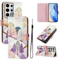 thumbnail image 1 of TECH CIRCLE for Samsung Galaxy A32 5G Case 6.5" (2021 Release), Cute Cartoon Flip Wallet Case with Lanyard, Built-in Card Slots & Stand Function, Portable Lightweight Slim Cover, Tree, 1 of 3