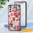 thumbnail image 1 of TECH CIRCLE for Samsung Galaxy A33 5G Tempered Glass Case for Girls Women,  Ultra Slim TPU Rubber Silicone Case Flower Pattern with Ring Holder Case  for Samsung Galaxy A33 5G,glamorous peony, 1 of 7