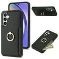 thumbnail image 1 of TECH CIRCLE For Samsung Galaxy A54 5G Case,PU Leather Slim Card Slots Case 360?Rotatable Ring Kickstand Shockproof Protective Women Men Case for Samsung Galaxy A54 5G 6.4" 2023,Black, 1 of 7
