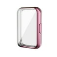 thumbnail image 1 of TECH CIRCLE for Samsung Galaxy Fit 3 Case with Screen Protector, Soft TPU Face Cover Scratch Resistant Full Protective Bumper Set Ultra-Thin Smartwatch Accessories for Men Women,Pink, 1 of 9