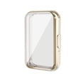 thumbnail image 1 of TECH CIRCLE for Samsung Galaxy Fit 3 Case with Screen Protector, Soft TPU Face Cover Scratch Resistant Full Protective Bumper Set Ultra-Thin Smartwatch Accessories for Men Women,Gold, 1 of 9