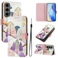 thumbnail image 1 of TECH CIRCLE for Samsung Galaxy S20 Case 6.2-Inch (2020 Release), Cute Cartoon Flip Wallet Case with Lanyard, Built-in Card Slots & Stand Function, Portable Lightweight Slim Folio Cover, Tree, 1 of 3