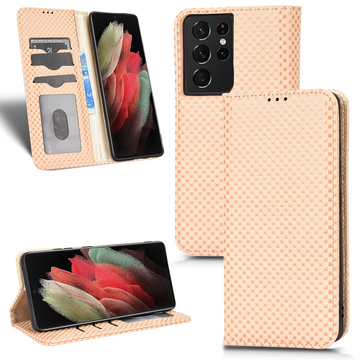 TECH CIRCLE Samsung Galaxy S21 Ultra Case With S Pen Holder,PU