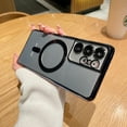 thumbnail image 1 of TECH CIRCLE for Samsung Galaxy S22 Plus Case, [Full Camera Cover Protection] [Compatible with MagSafe] Magnetic Metallic Glossy Slim Clear Luxury Soft Shockproof Case for Galaxy S22+ 5G 6.6 2022,Black, 1 of 8