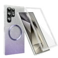thumbnail image 1 of TECH CIRCLE for Samsung Galaxy S22 Ultra Case 6.8-Inch (2022), Cute Shimmer Case with Screen Protector, Built-in Magnet, Compatible with MagSafe Accessories, Protective Lightweight Phone Cover, Purple, 1 of 8