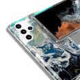 thumbnail image 1 of TECH CIRCLE for Samsung Galaxy S22 Ultra Case, TPU Painted Elegant Fashion Marble Pattern Durable Shockproof Protective Case for Samsung S22 Ultra 6.8" 2022 Ladies Women Girls, Marble Dark Blue, 1 of 7