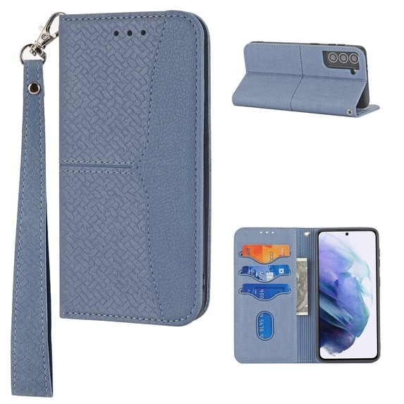 TECH CIRCLE for Samsung Galaxy S23 Plus Wallet Case,Shockproof Magnetic Closure PU Leather Folding Stand Full Protective Cover with Wristlet Strap Card Holder for Galaxy S23 Plus 6.6" 2023, Grey