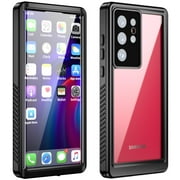 TECH CIRCLE for Samsung Galaxy S23 Ultra Case, Waterproof Dustproof Shockproof Case with Built-in Screen Protector Heavy Duty Full Body Protective Cover for Galaxy S23 Ultra 5G 6.8 Inch 2023, Black