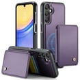 thumbnail image 1 of TECH CIRCLE for Samsung Galaxy S24 Case 6.2", PU Leather Back Cover Case with A Removable Magnetic Wallet with Stand Function, RFID Blocking Credit Card Holder Slots, Lightweight Slim Case, Purple, 1 of 10