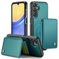 thumbnail image 1 of TECH CIRCLE for Samsung Galaxy S24 Case 6.2", PU Leather Back Cover Case with A Removable Magnetic Wallet with Stand Function, RFID Blocking Credit Card Holder Slots, Lightweight Slim Case, Green, 1 of 10