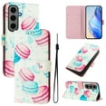 thumbnail image 1 of TECH CIRCLE for Samsung Galaxy S24 Plus Case 6.7-Inch (2020 Release), Cute Cartoon Flip Wallet Case with Lanyard, Built-in Card Slots & Stand Function, Portable Lightweight Slim Folio Cover, Donuts, 1 of 3
