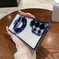 thumbnail image 1 of TECH CIRCLE for Samsung Galaxy S24 Ultra TPU Slim Case Compatible with Magsafe Plating Kickstand [with Camera Lens Protector] Magnetic Holder Millitary Cover Shockproof,Blue, 1 of 4