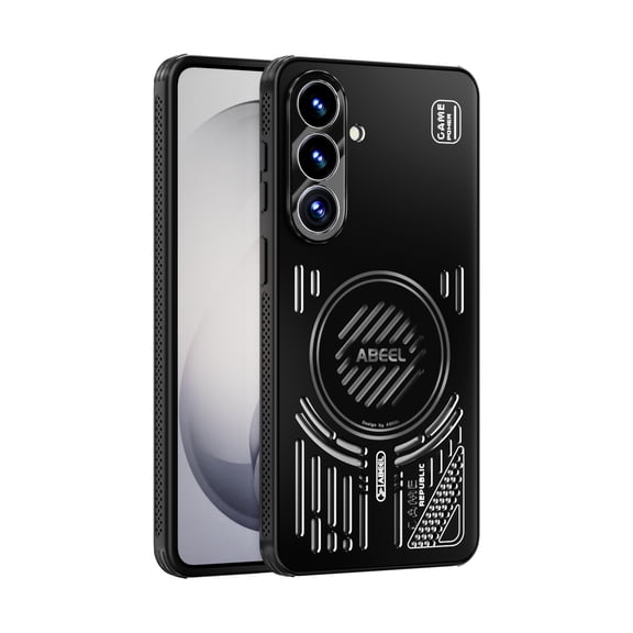 TECH CIRCLE for Samsung Galaxy S25 (6.2") Hollow Cooling Vent Design Shockproof Case, Compatible with Magnetic Wireless Charging, Heat Dissipation Protective Slim Cover, Black