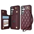 thumbnail image 1 of TECH CIRCLE for Samsung Galaxy S25 Plus Flip Wallet Case with 3 Card Slots, RFID Blocking, Kickstand Function, PU Leather Shell Protective Lightweight Case for 2025 Model Galaxy S25+ (6.7"), Winered, 1 of 9