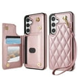 thumbnail image 1 of TECH CIRCLE for Samsung Galaxy S25 Plus Flip Wallet Case with 3 Card Slots, RFID Blocking, Kickstand Function, PU Leather Shell Protective Lightweight Case for 2025 Model Galaxy S25+ (6.7"), Rosegold, 1 of 9