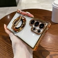 thumbnail image 1 of TECH CIRCLE for Samsung Galaxy S25 Plus TPU Slim Case Compatible with Magsafe Plating Kickstand [with Camera Lens Protector] Magnetic Holder Millitary Cover Shockproof,Gold, 1 of 4