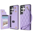 thumbnail image 1 of TECH CIRCLE for Samsung Galaxy S25 Ultra Flip Wallet Case with 3 Card Slots, RFID Blocking, Kickstand Function, PU Leather Shell Protective Case for 2025 Model Galaxy S25 Ultra (6.8"), Purple, 1 of 9