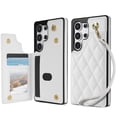 thumbnail image 1 of TECH CIRCLE for Samsung Galaxy S25 Ultra Flip Wallet Case with 3 Card Slots, RFID Blocking, Kickstand Function, PU Leather Shell Protective Case for 2025 Model Galaxy S25 Ultra (6.8"), White, 1 of 9