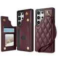 thumbnail image 1 of TECH CIRCLE for Samsung Galaxy S25 Ultra Flip Wallet Case with 3 Card Slots, RFID Blocking, Kickstand Function, PU Leather Shell Protective Case for 2025 Model Galaxy S25 Ultra (6.8"), Winered, 1 of 9