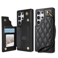 thumbnail image 1 of TECH CIRCLE for Samsung Galaxy S25 Ultra Flip Wallet Case with 3 Card Slots, RFID Blocking, Kickstand Function, PU Leather Shell Protective Case for 2025 Model Galaxy S25 Ultra (6.8"), Black, 1 of 9