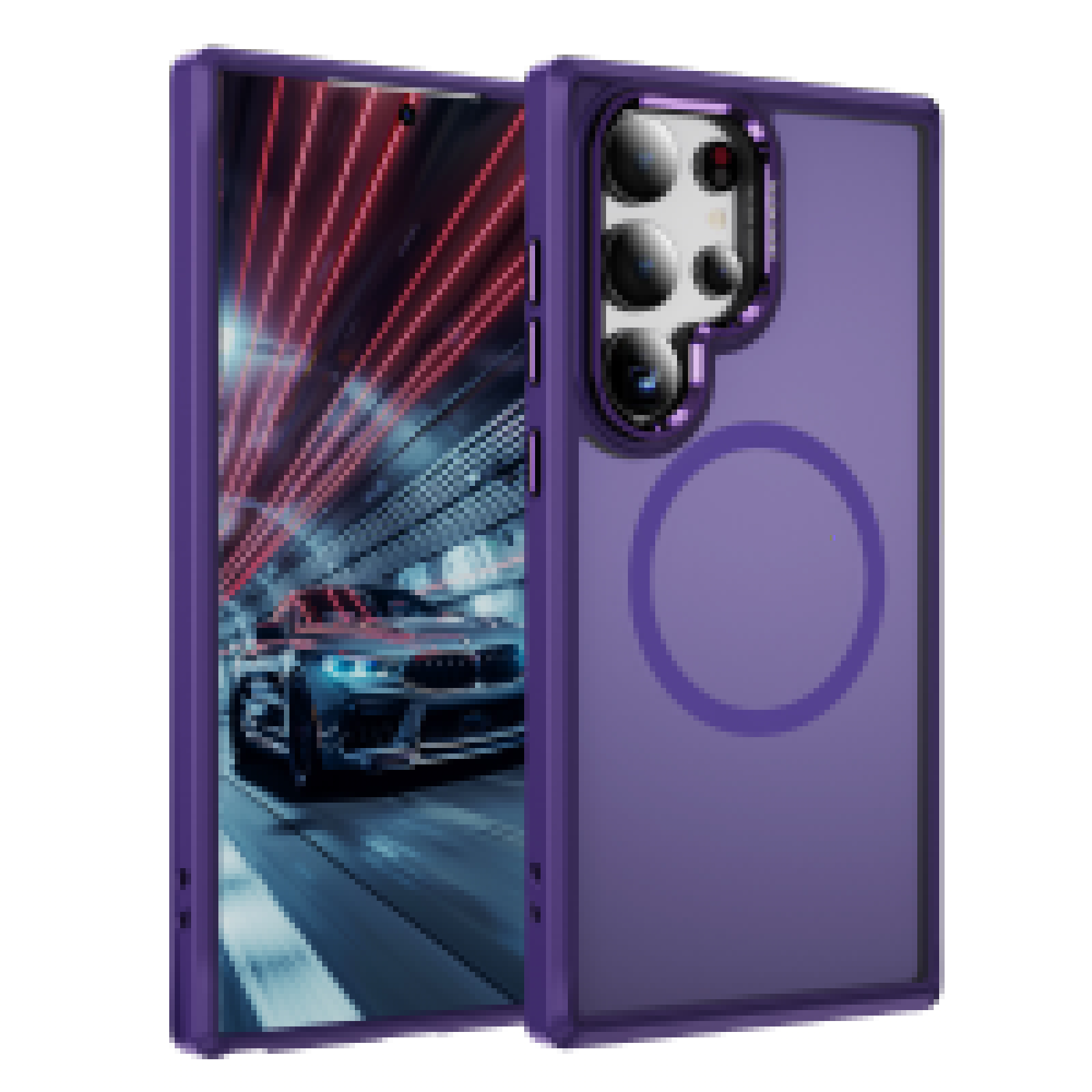 thumbnail image 1 of TECH CIRCLE For Samsung Galaxy S25 Ultra Translucent Back Case 6.9" 2025 Model, Compatible with MagSafe and Magnetic Accessories, Lightweight Slim Case, Shockproof Protective Cute Phone Cover, Purple, 1 of 8