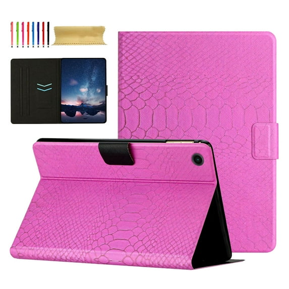 TECH CIRCLE for Samsung Galaxy Tab A9 8.7" 2023 Case, PU Leather Multiple Viewing Angles Stand Folio Soft Smart Cover with Auto Sleep/Wake for Samsung Galaxy Tab A9 8.7" SM-X110/X115, Rose
