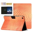 thumbnail image 1 of TECH CIRCLE for Samsung Galaxy Tab A9 8.7" 2023 Case, PU Leather Multiple Viewing Angles Stand Folio Soft Smart Cover with Auto Sleep/Wake for Samsung Galaxy Tab A9 8.7" SM-X110/X115, Orange, 1 of 7