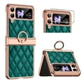 thumbnail image 1 of TECH CIRCLE for Samsung Galaxy Z Flip 4 5G Case, Sparkle Glitter Bling Anti-Scratch Full-Body Shockproof Protective Phone Case with Finger Ring for Samsung Galaxy Z Flip 4 5G 6.7 inch,Green, 1 of 7