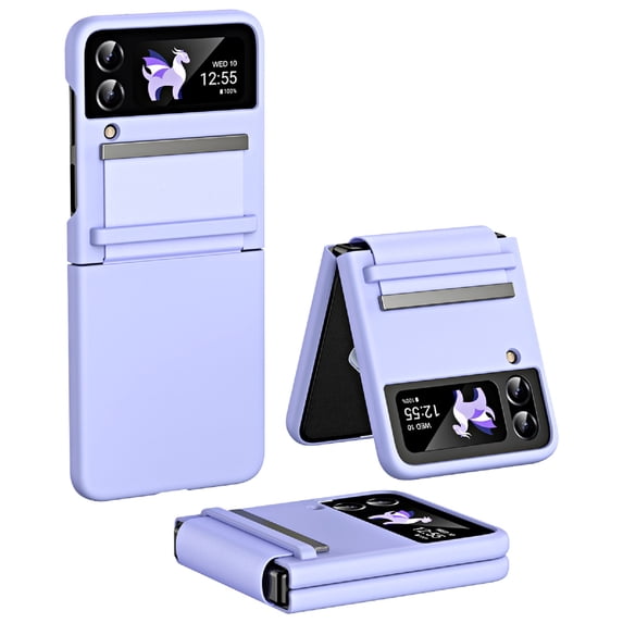 TECH CIRCLE for Samsung Galaxy Z Flip 4 Case with Hinge Protection, Z Flip 4 Slim Case Wireless Charging Shockproof Full Body Protection Anti-Scratch Phone Case for Galaxy Z Flip 4 5G 2022,Purple