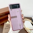 thumbnail image 1 of TECH CIRCLE for Samsung Galaxy Z Flip 4 Case, Thin Slim Fit Wireless Charging Anti-Scratch Shockproof Drop Protection Women Girls Case with Wristband for Samsung Galaxy Z Flip 4 6.7" 2022, Purple, 1 of 1
