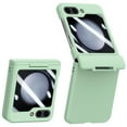 thumbnail image 1 of TECH CIRCLE for Samsung Galaxy Z Flip 5 Case with Hinge Protection, Z Flip 5 Full Cover Slim Case Built-in Outer Screen Protector, HD Clearly Shockproof Case for Galaxy Z Flip5 5G 6.7" 2023,Mint, 1 of 7