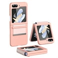 thumbnail image 1 of TECH CIRCLE for Samsung Galaxy Z Flip 5 Case with Hinge Protection, Z Flip 5 Slim Case Wireless Charging Shockproof Full Body Protection Anti-Scratch Phone Case for Galaxy Z Flip 5 5G 2023,Pink, 1 of 7