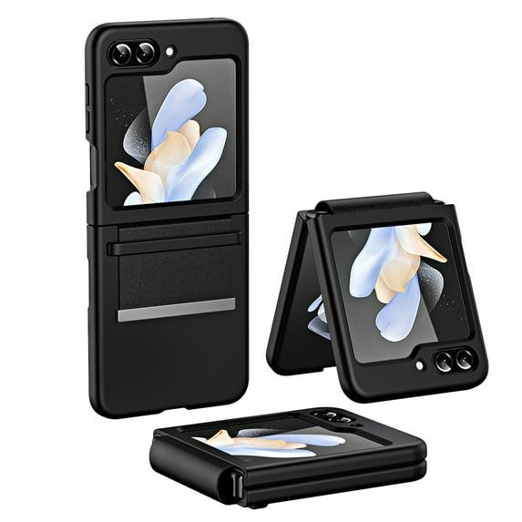TECH CIRCLE for Samsung Galaxy Z Flip 5 Case with Hinge Protection, Z Flip 5 Slim Case Wireless Charging Shockproof Full Body Protection Anti-Scratch Phone Case for Galaxy Z Flip 5 5G 2023,Black