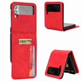 thumbnail image 1 of TECH CIRCLE for Samsung Galaxy Z Flip 6 5G Case, Galaxy Z Flip 6 PU Leather Card Slots Case Ultra Thin Slim Durable Protective Phone Cover for Samsung Galaxy Z Flip 6 5G,Red, 1 of 6