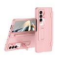 thumbnail image 1 of TECH CIRCLE for Samsung Galaxy Z Fold 3 Case with S Pen Holder Kickstand Cover Built-in Screen Protector Hinge Protection, Durable Full Body Protective Phone Case for Samsung Galaxy Z Fold 3,Pink, 1 of 12