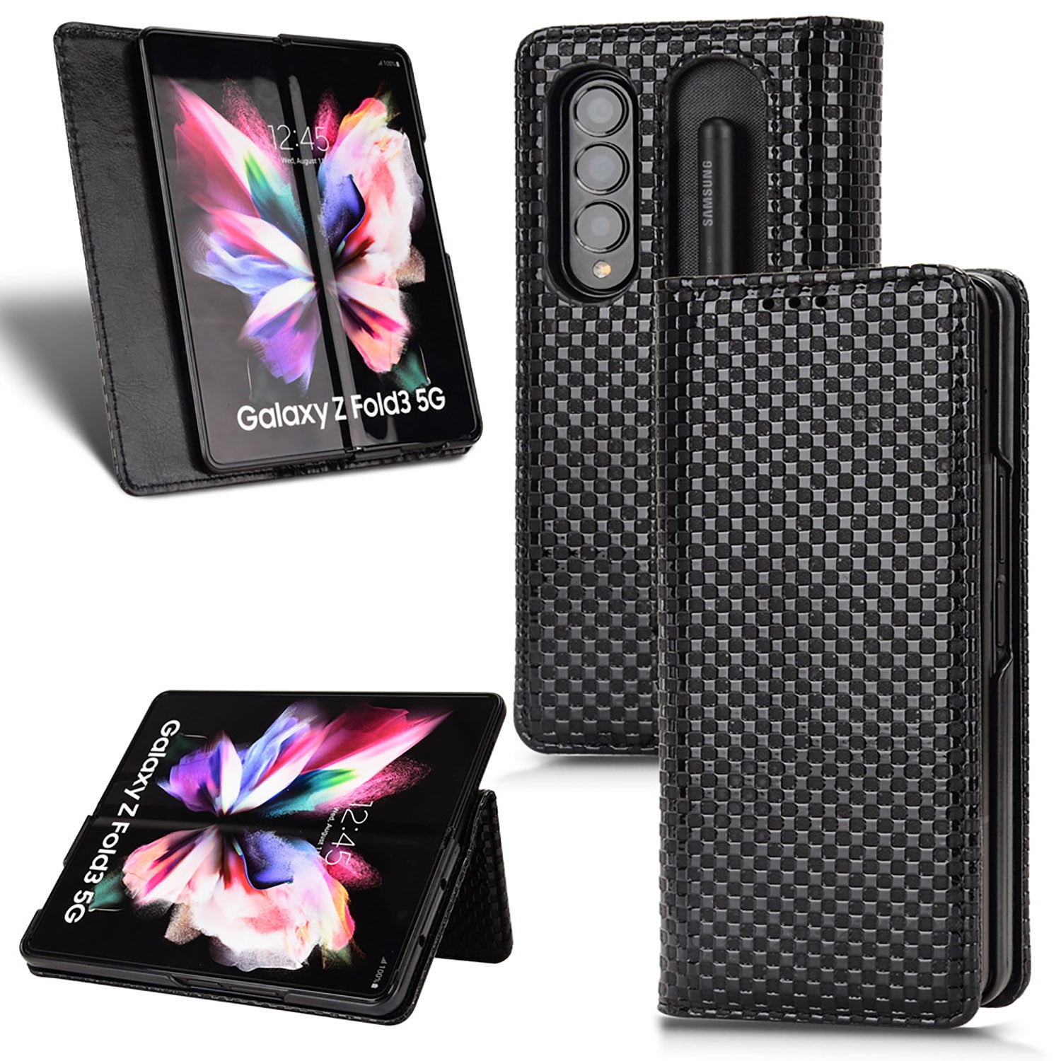 TECH CIRCLE Samsung Galaxy Z Fold 3 Case With S Pen Holder