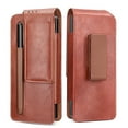 thumbnail image 1 of TECH CIRCLE for Samsung Galaxy Z Fold 4 2022 Business Case, PU Leather Handbag with Belt Clamp + S Pen Holder Shockproof Full Body Protective nti-drop Shell for Samsung Z Fold 4 7.6", Brown, 1 of 9