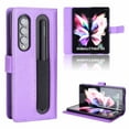 thumbnail image 1 of TECH CIRCLE for Samsung Galaxy Z Fold 4 5G Case, Slim Lightweight Rugged Shockproof Folding Card Slot Case Cover For Samsung Z Fold 4 7.6 inch 2022,Purple, 1 of 7