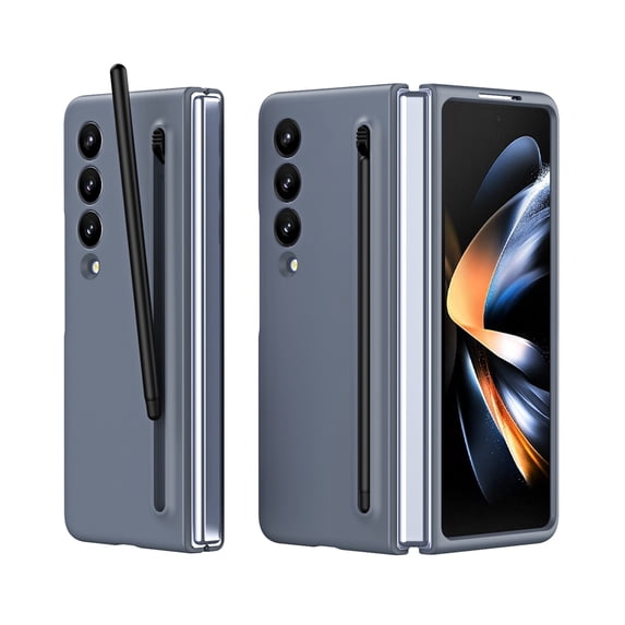 TECH CIRCLE for Samsung Galaxy Z Fold 4 Case Built-in Screen Protector, Drop Shockproof Full Body Protective Cover with Pen Holder & Free Stylus Pen for Samsung Galaxy Z Fold 4 5G 7.6" 2022,Dark Gray