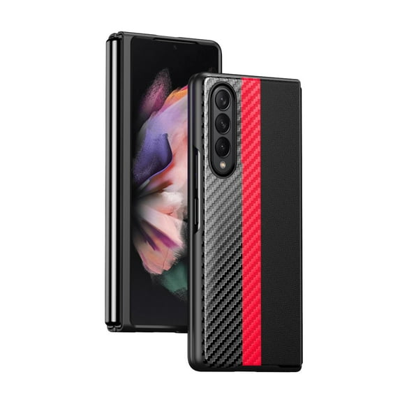 TECH CIRCLE for Samsung Galaxy Z Fold 4 Phone Case, Ultra Slim Lightweight Anti-Drop Wear-Resistant Z Fold 4 5G Flip Cover for Samsung Galaxy Z Fold 4 5G Protective Case, Red