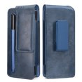 thumbnail image 1 of TECH CIRCLE for Samsung Galaxy Z Fold 5 2023 Business Case, PU Leather Handbag with Belt Clamp + S Pen Holder Shockproof Full Body Protective nti-drop Shell for Samsung Galaxy Z Fold 5 7.6", Blue, 1 of 8
